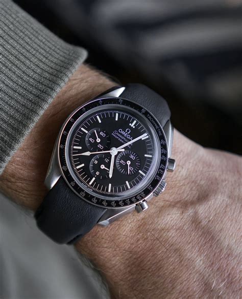 omega speedmaster with leather strap|Omega Speedmaster professional leather strap.